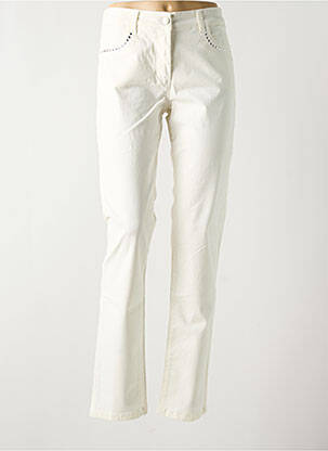 Pantalon slim alb PAUL BRIAL femeie