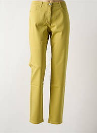 Pantalon slim țesătură poplin mărime normală verde JOCAVI femme