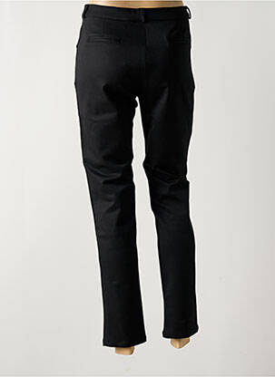 Pantalon chino închidere cu fermoar sub clapetă cu nasturi mărime normală negru LE PETIT BAIGNEUR femeie