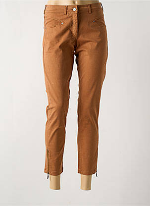 Blugi cu croială slim maro PAUL BRIAL femeie