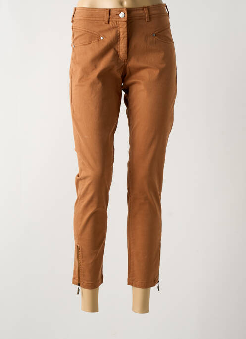 Blugi cu croială slim maro PAUL BRIAL femeie