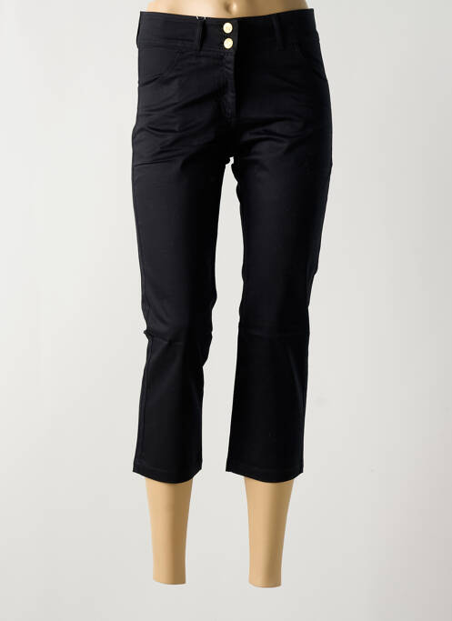 Pantalon trei sferturi elasticitate mărime normală negru PAUL BRIAL femme