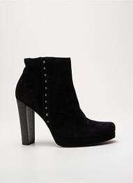 Botine/ghete nubuc toc înalt de 10cm și mai mult negru FREE LANCE femme