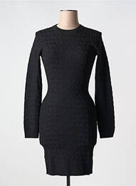 Rochie scurtă închidere cu fermoar la spate mâneci lungi negru MICHAEL KORS femeie