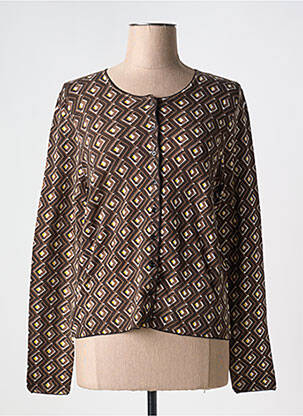 Vestă cu mâneci lungi maro MALIPARMI femeie