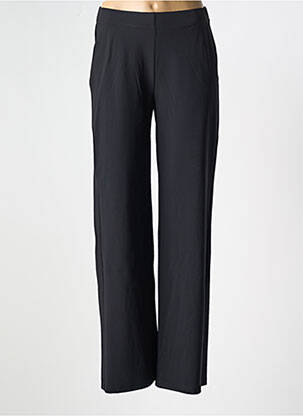 Pantalon drept talie elastică mărime normală negru MAYJUNE femeie