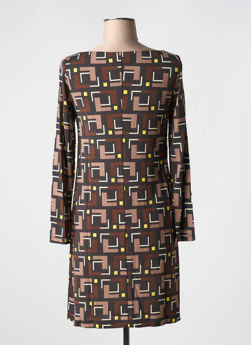 Rochie midi maro MALIPARMI femeie