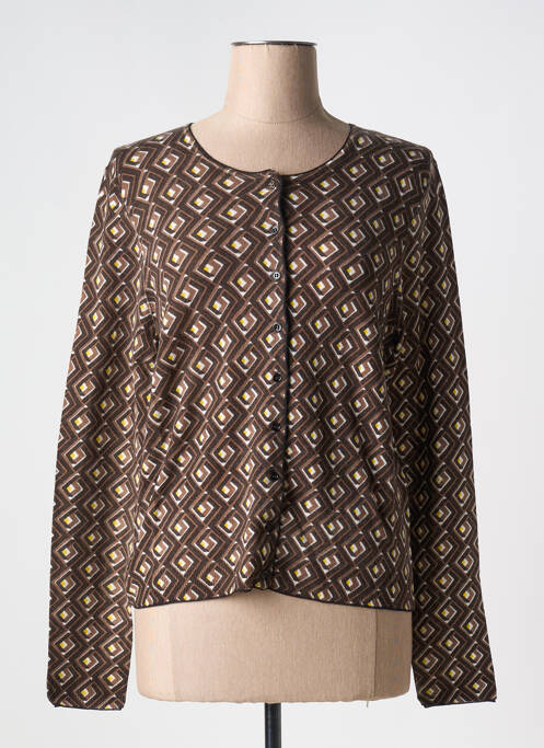Vestă cu mâneci lungi maro MALIPARMI femeie