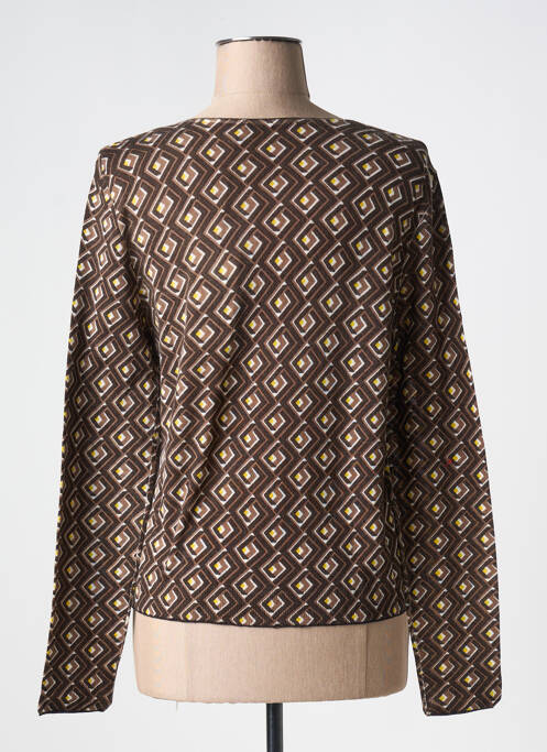 Vestă cu mâneci lungi maro MALIPARMI femeie