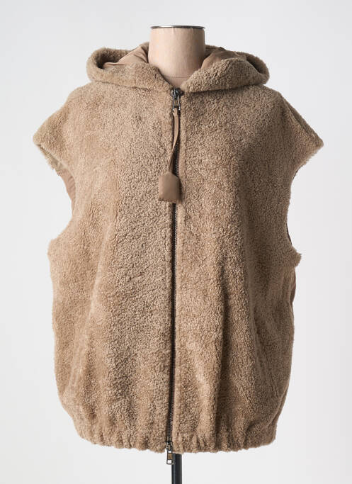 Geacă matlasată maro VENTCOUVERT femeie