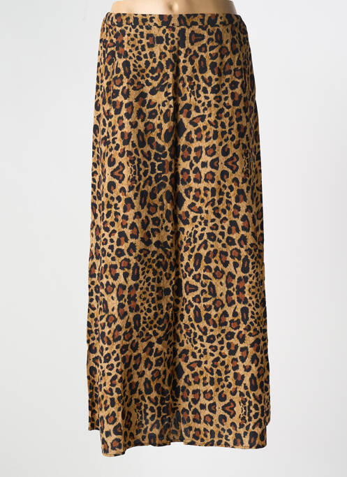 Fustă lungă maro FIVE femeie