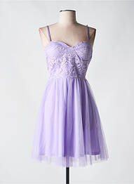 Rochie midi închidere cu fermoar la spate bretele subțiri violet RINASCIMENTO femeie