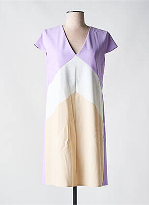 Rochie scurtă mâneci scurte mâneci scurte violet RINASCIMENTO femeie
