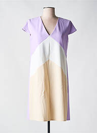 Rochie scurtă mâneci scurte mâneci scurte violet RINASCIMENTO femeie