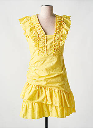 Rochie scurtă galben RINASCIMENTO femeie