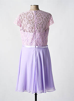 Rochie midi mâneci scurte mâneci scurte violet FASHION NEW YORK femeie