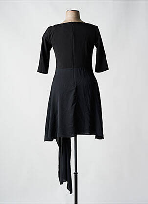 Rochie midi mâneci 3/4 mâneci 3/4 negru RINASCIMENTO femeie