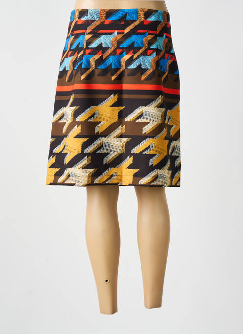 Fustă midi negru LO! LES FILLES femeie