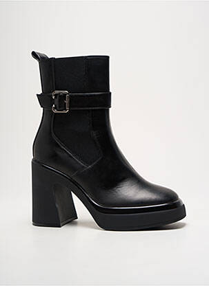 Botine/ghete material neted toc înalt de 10cm și mai mult negru TAMARIS femeie