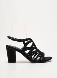 Sandale/pantofi decupați toc pătrat toc de 7 la 9 cm negru TAMARIS femme
