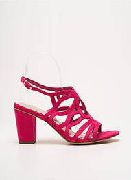 Sandale/pantofi decupați toc pătrat toc de 7 la 9 cm roz TAMARIS femme