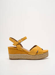 Sandale/pantofi decupați toc platformă toc de 7 la 9 cm galben TAMARIS femme