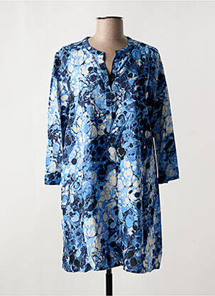 Rochie scurtă mâneci 3/4 mâneci 3/4 albastru MASAI femeie