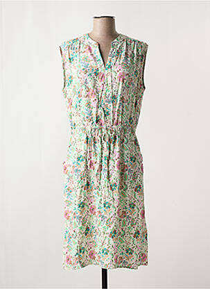 Rochie midi imprimeu floral fără mâneci verde YEST femeie
