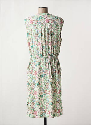 Rochie midi imprimeu floral fără mâneci verde YEST femeie