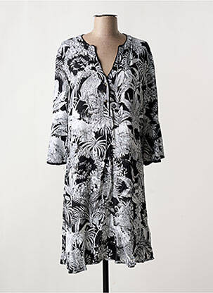 Rochie midi mâneci 3/4 mâneci 3/4 negru YEST femeie