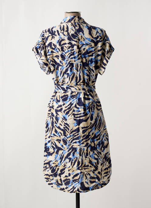 Rochie midi croială fluidă mâneci scurte albastru YEST femme