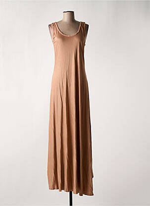 Rochie lungă maro SEMIOLOGY femeie