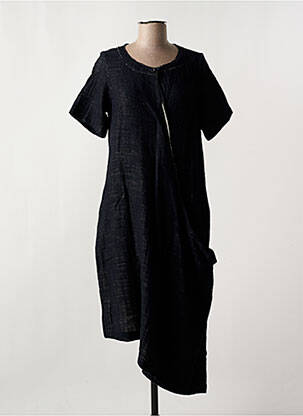 Rochie midi mâneci scurte mâneci scurte negru GERSHON BRAM femeie