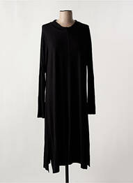 Rochie midi mâneci lungi mâneci lungi negru OZAI N KU femme