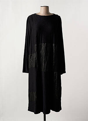 Rochie midi mâneci lungi mâneci lungi negru OZAI N KU femeie