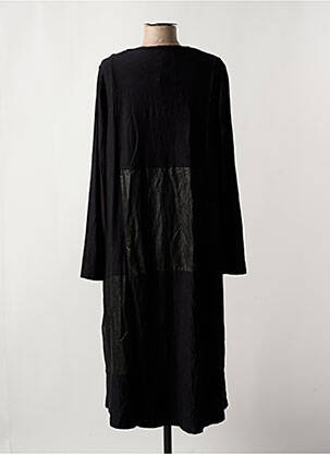 Rochie midi mâneci lungi mâneci lungi negru OZAI N KU femeie