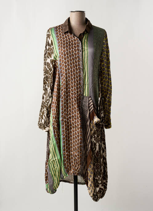 Rochie midi maro ALEMBIKA femeie