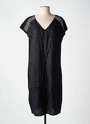 Rochie midi mâneci scurte mâneci scurte negru YEST femeie