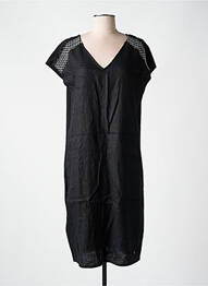 Rochie midi mâneci scurte mâneci scurte negru YEST femme