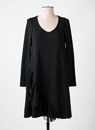 Rochie scurtă mâneci lungi mâneci lungi negru AN II VITO femeie