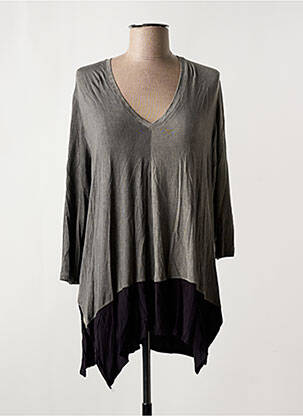 Tunică mâneci lungi gri ALEMBIKA femeie