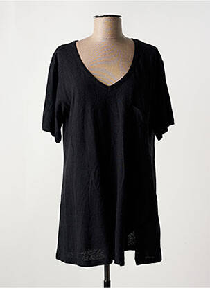 Tunică mâneci scurte negru OZAI N KU femeie