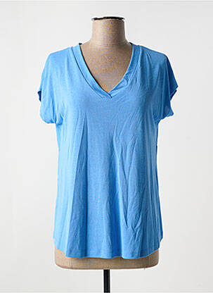 Tricou elasticitate mâneci scurte albastru MASAI femeie