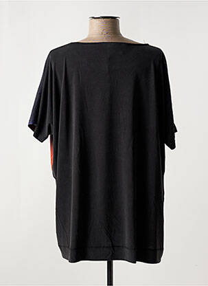 Tricou croială dreaptă mâneci scurte negru OZAI N KU femeie