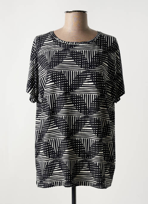 Tricou croială dreaptă mâneci scurte negru MASAI femme