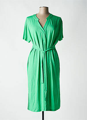 Rochie midi mâneci scurte mâneci scurte verde YEST femeie