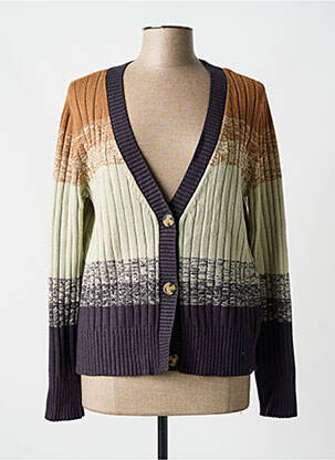 Vestă cu mâneci lungi bej YEST femeie