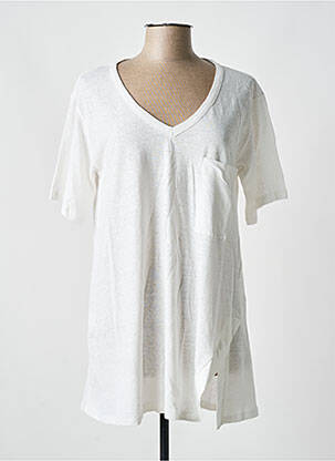 Tunică mâneci scurte alb OZAI N KU femeie