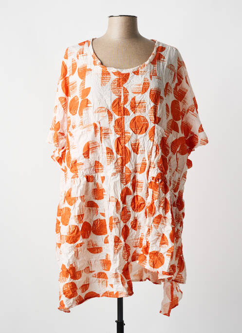 Tunică mâneci scurte portocaliu GERSHON BRAM femeie