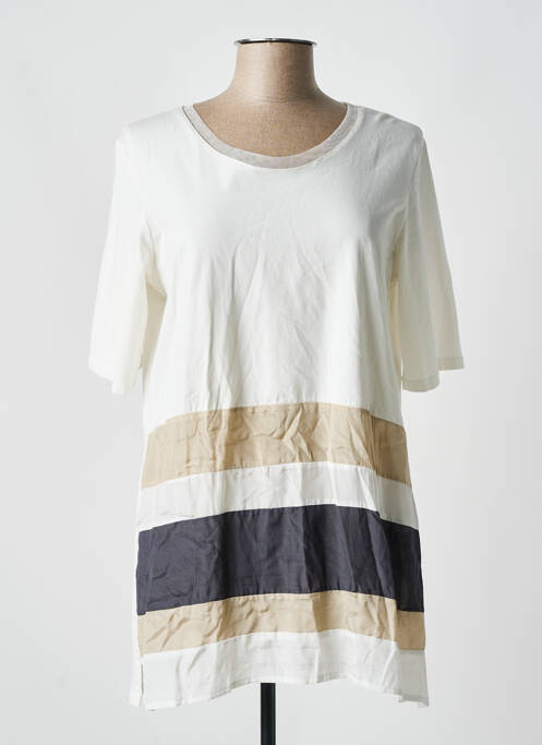 Tunică mâneci scurte bej LUUKAA femeie